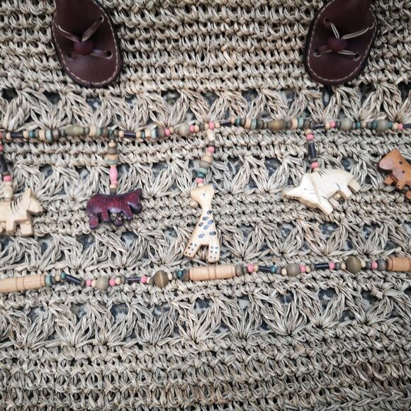 Cappelli Straworld Inc. Ladies Tan Straw Fully Lined Handbag w/ Carry Handles - Picture 5 of 9